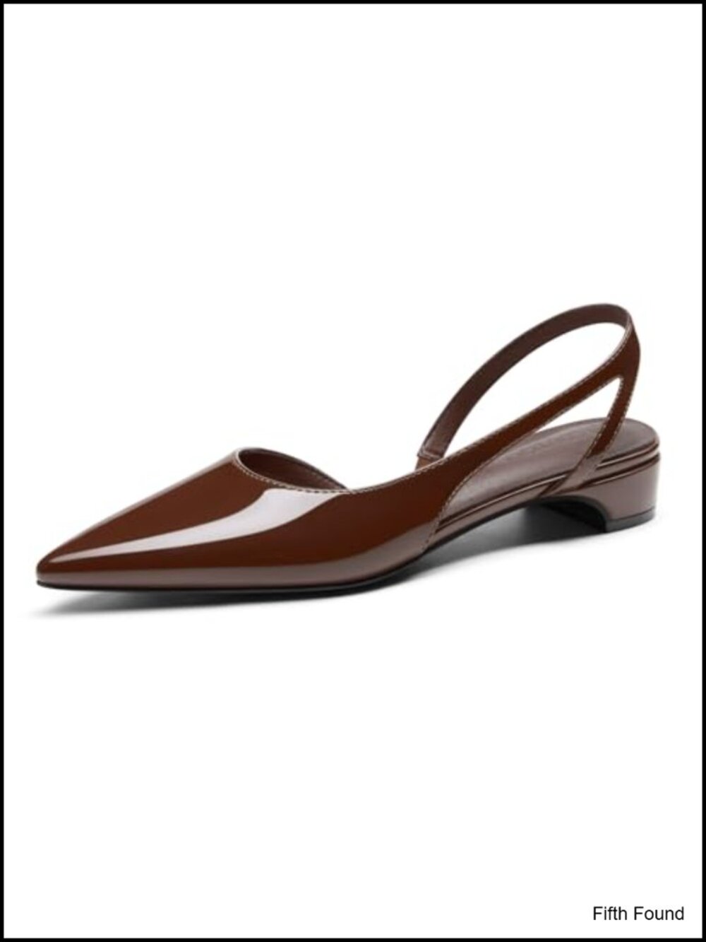Women's Slingback Chunky Low Heels Closed Pointed Toe D'Orsay Pumps Work Office